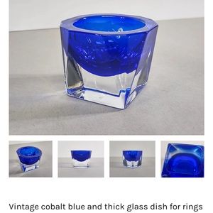 G Durand France crystal votive catch all